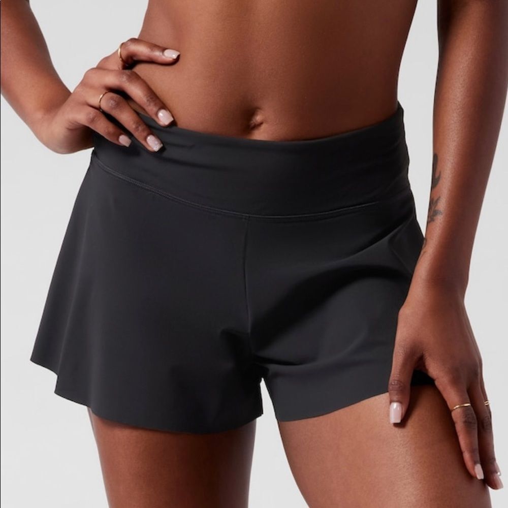 NWT Athleta Makani Swim Short Black Large